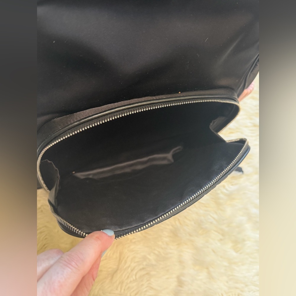 Miu Miu Black Nylon/Knit Cat Applique Backpack - Picture 5 of 9